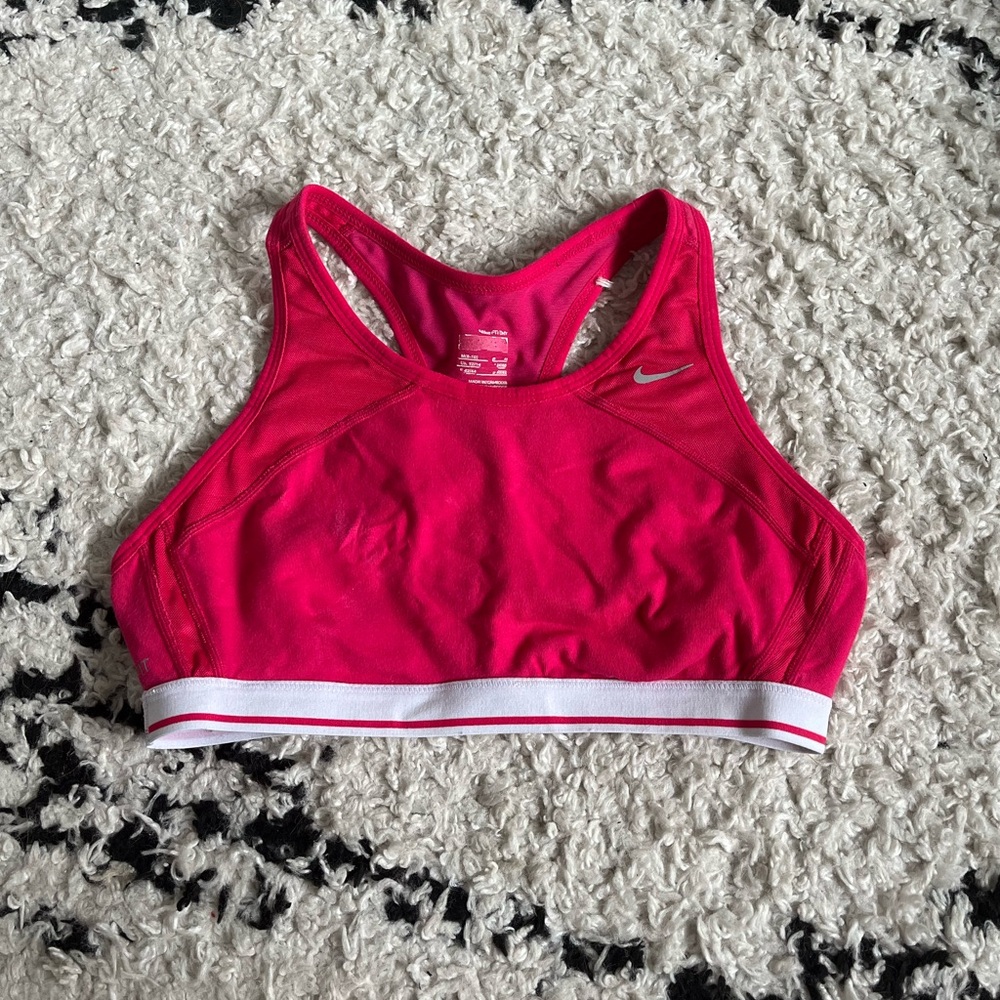 Hot Pink Nike Sports Bra